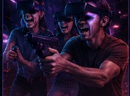 Gruppo di amici in VR