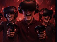 Bambini con visori VR